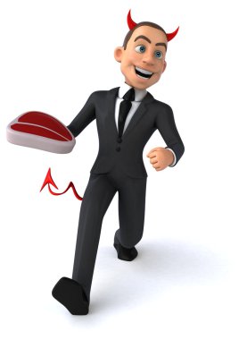 Eğlenceli şeytan işadamı