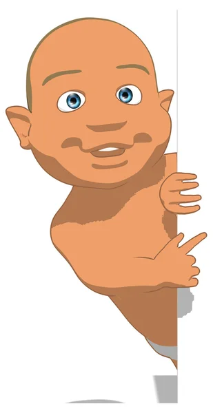 Spaß Cartoon neugeborenes Baby — Stockfoto