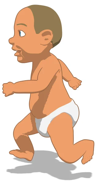 Divertido bebé de dibujos animados —  Fotos de Stock