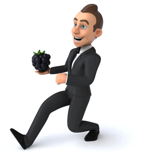 Fun cartoon businessman — Stock Photo, Image