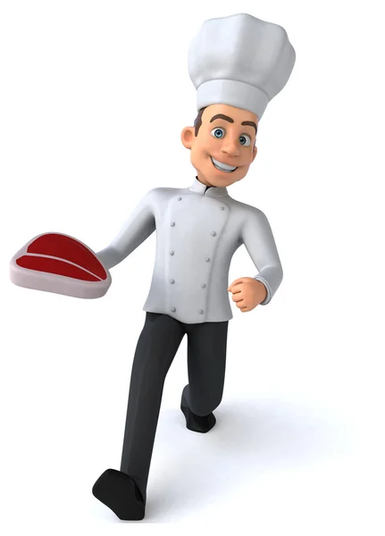 Divertido chef dos desenhos animados — Fotografia de Stock