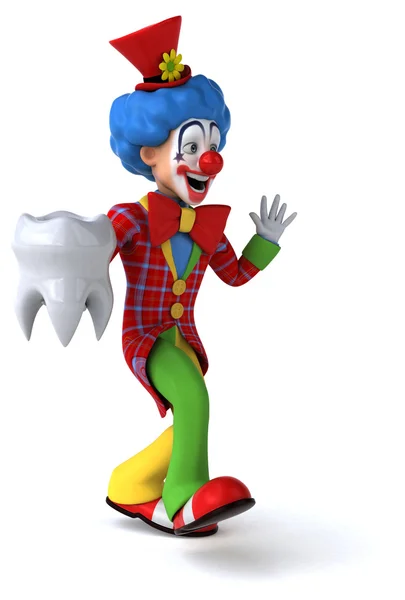 Leuke cartoon clown — Stockfoto