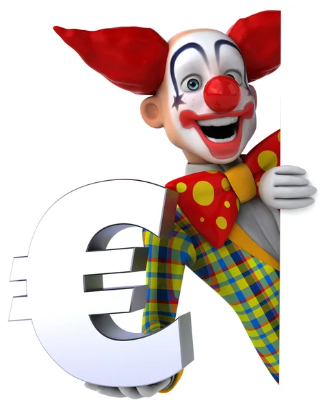 Fun cartoon clown — Stock Photo, Image