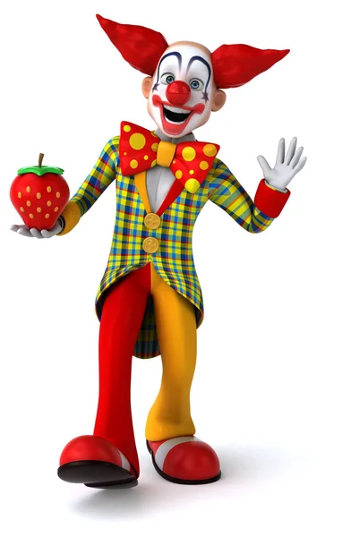 Leuke cartoon clown — Stockfoto