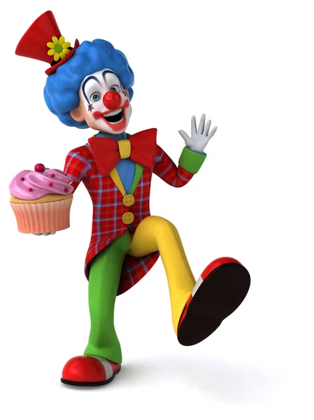 Fun cartoon clown — Stock Photo, Image