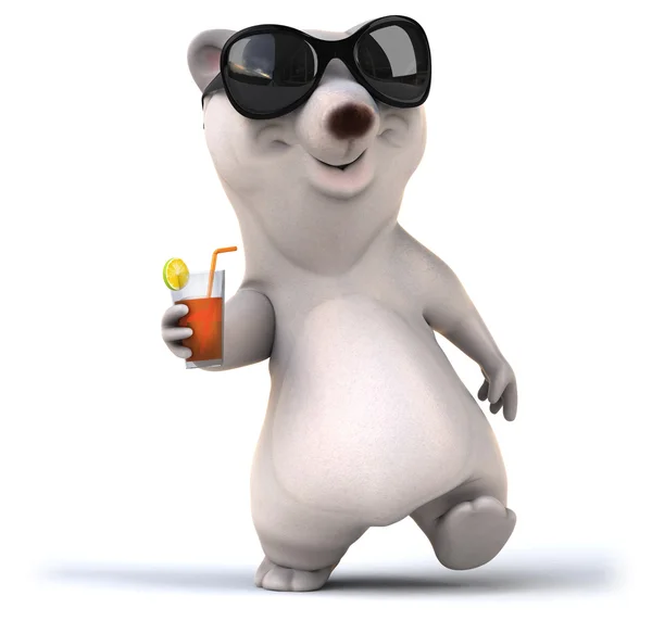 Fun cartoon bear — Stock Photo, Image