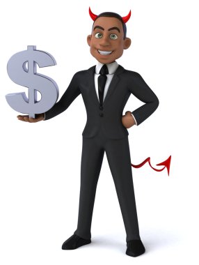 Eğlenceli karikatür işadamı