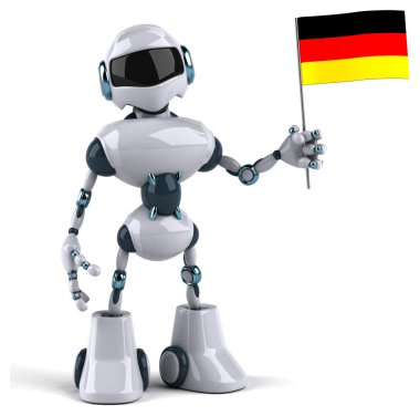 Eğlenceli çizgi film robot