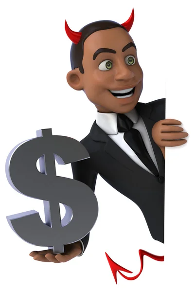 Fun cartoon businessman — Stock Photo, Image