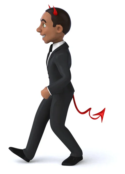 Fun devil businessman — Stock Photo, Image