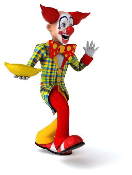 Spaß Cartoon Clown — Stockfoto