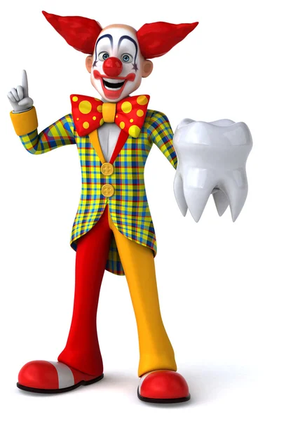 Fun cartoon clown — Stock Photo, Image