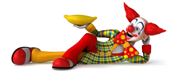 Fun cartoon clown — Stock Photo, Image