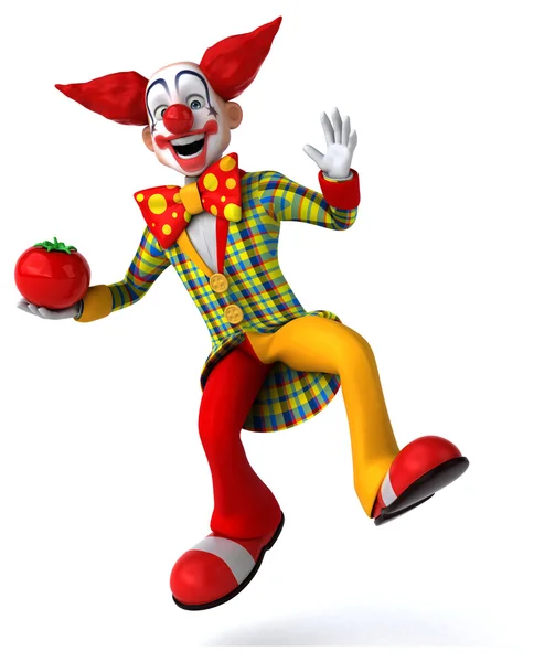 Leuke cartoon clown — Stockfoto