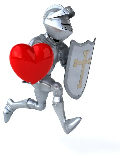 Fun cartoon knight — Stock Photo, Image