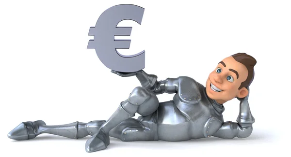 Fun cartoon knight — Stock Photo, Image