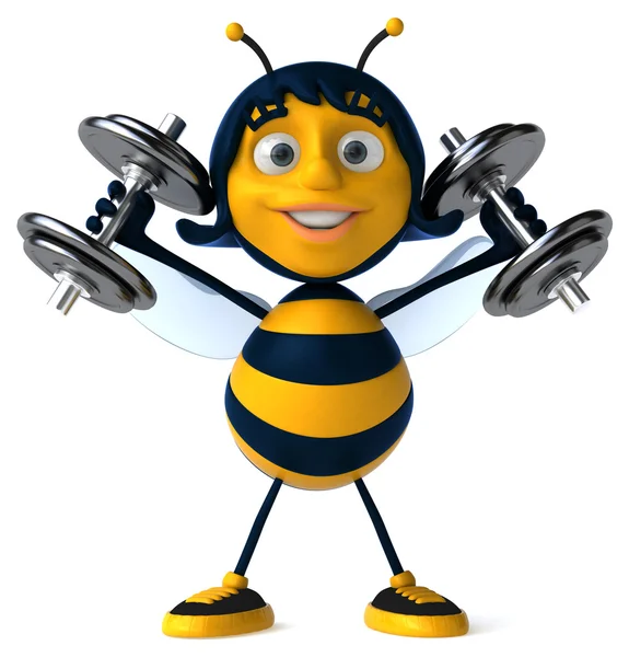 Leuke cartoon bee — Stockfoto