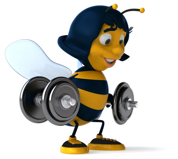 Leuke cartoon bee — Stockfoto