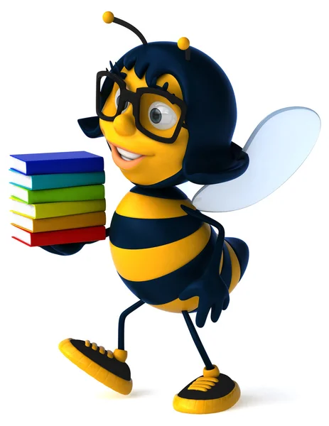 Fun cartoon bee — Stock Photo, Image