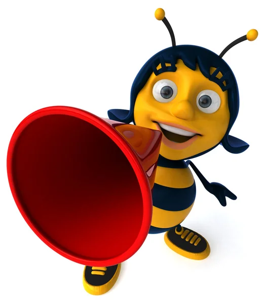 Funny cartoon bee — Zdjęcie stockowe