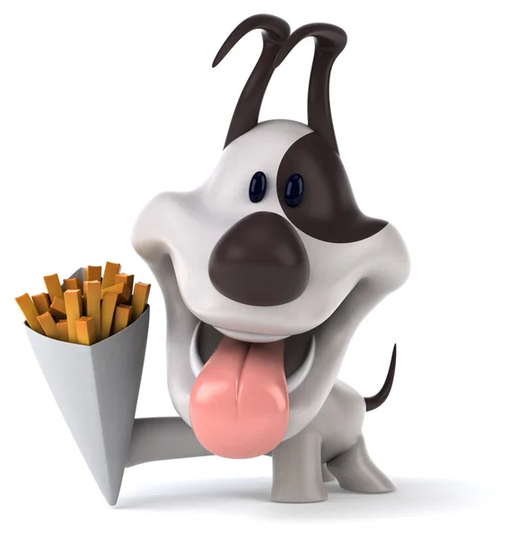 Eğlenceli bir karikatür köpek — Stok fotoğraf