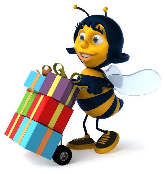 Grappige cartoon bee — Stockfoto