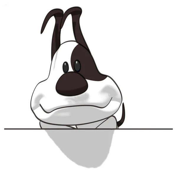 Leuke cartoon hond — Stockfoto