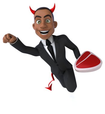 Kötü çizgi film işadamı