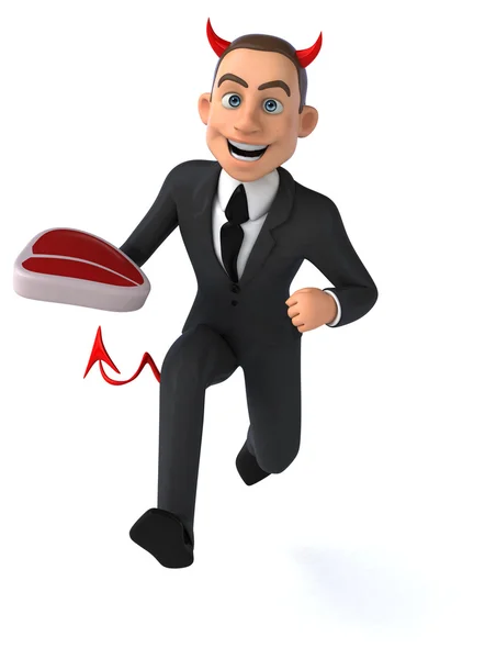 Fun cartoon businessman — Stock Photo, Image