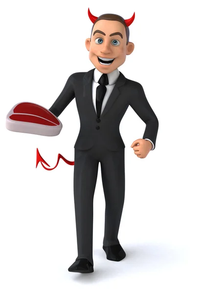 Fun cartoon businessman — Stock Photo, Image