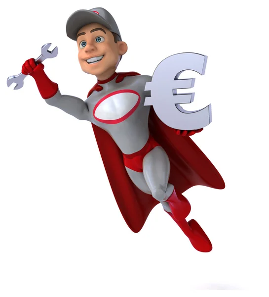 Cartoon Super mechanic — Stock Photo, Image