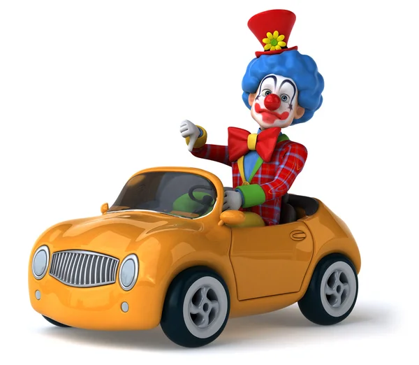 Spaß Cartoon Clown — Stockfoto