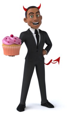 Eğlenceli karikatür işadamı