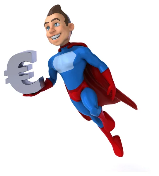 Fun cartoon superhero — Stock Photo, Image