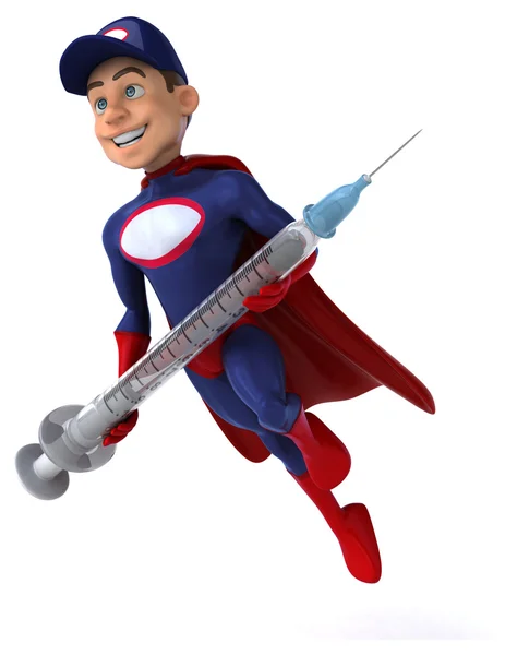 Leuke cartoon Super mechanic — Stockfoto