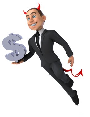 Eğlenceli karikatür işadamı