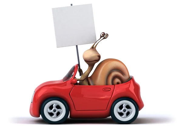 Spaß Cartoon Schnecke — Stockfoto