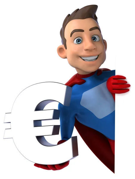 Fun cartoon superhero — Stock Photo, Image