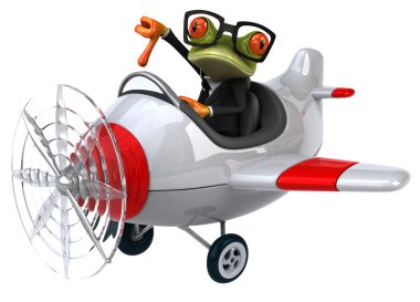 Eğlenceli çizgi film kurbağa