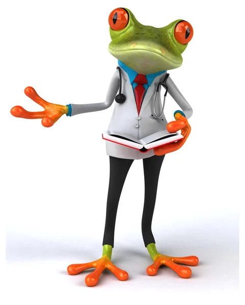 Funny cartoon frog — Stock Photo, Image