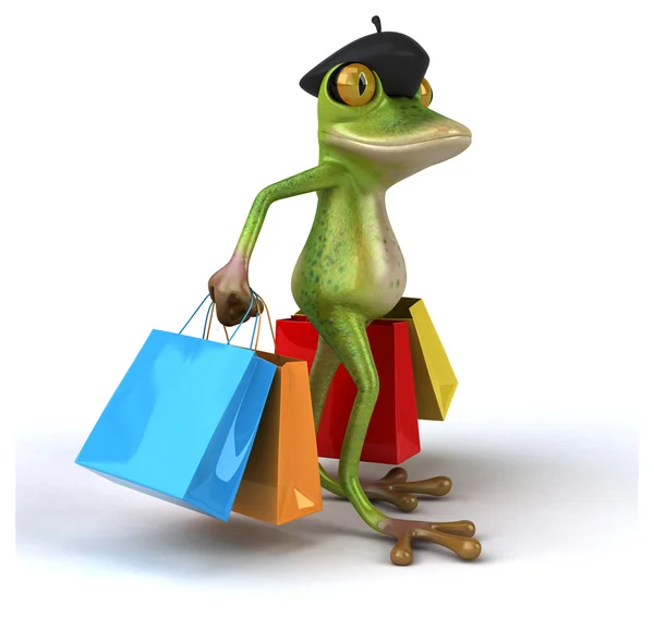 Fun cartoon frog — Stock Photo, Image