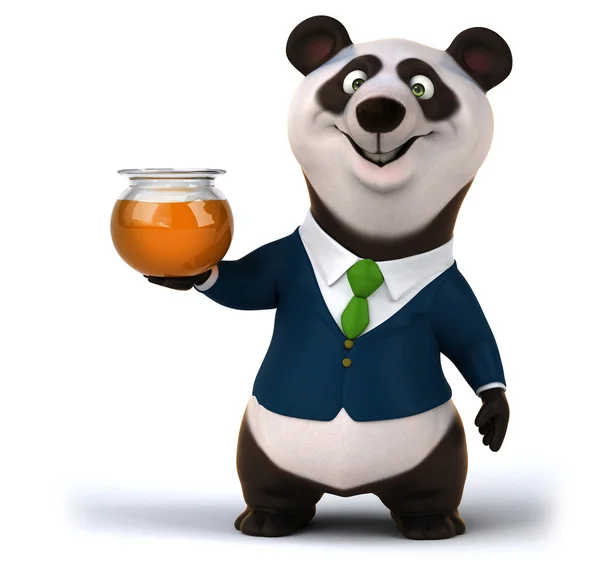 Leuke cartoon panda — Stockfoto