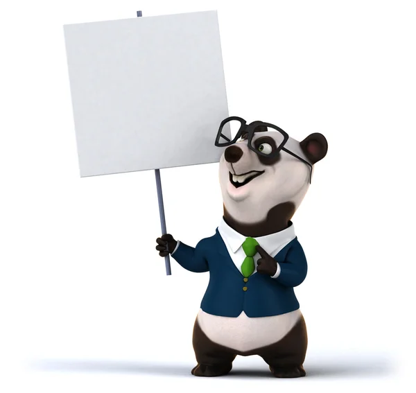 Leuke cartoon panda — Stockfoto