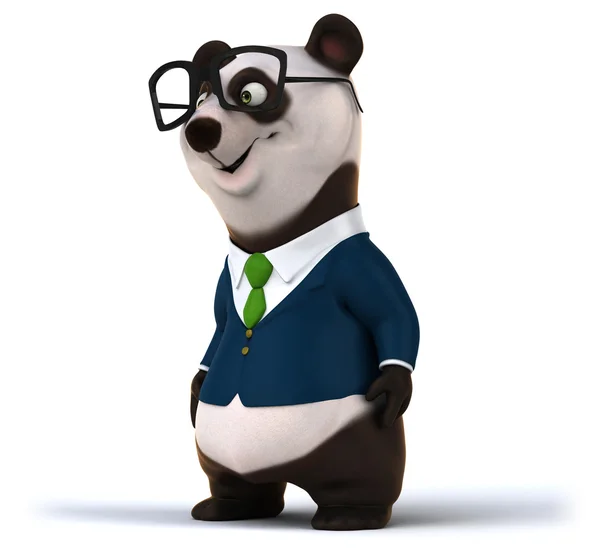 Roliga tecknade panda — Stockfoto