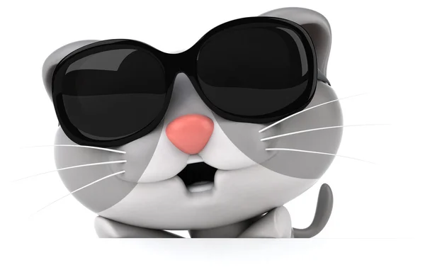 Fun мультфільму кіт — стокове фото