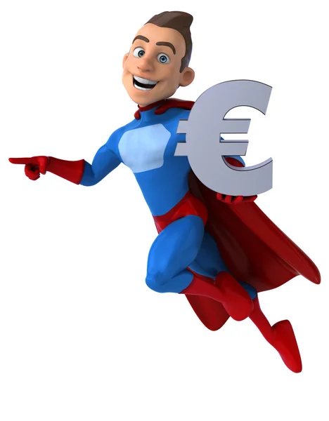 Fun cartoon superhero — Stock Photo, Image