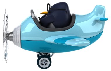 Eğlenceli karikatür penguen