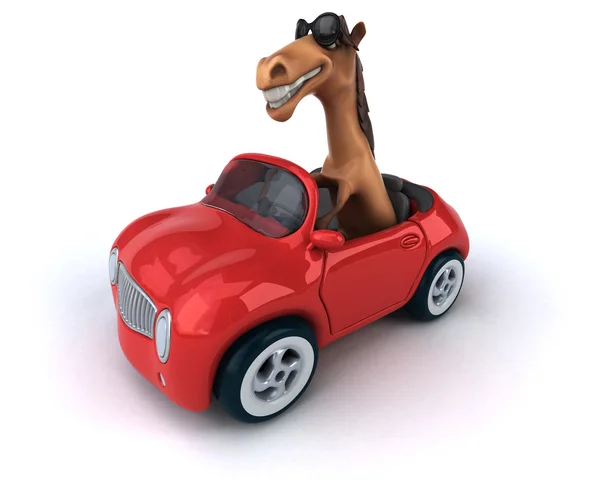 Cal distractiv în mașină — Fotografie, imagine de stoc