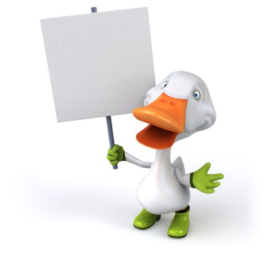 Eğlenceli çizgi film ördek