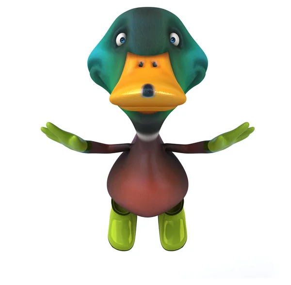 Весело мультфільм duck — стокове фото